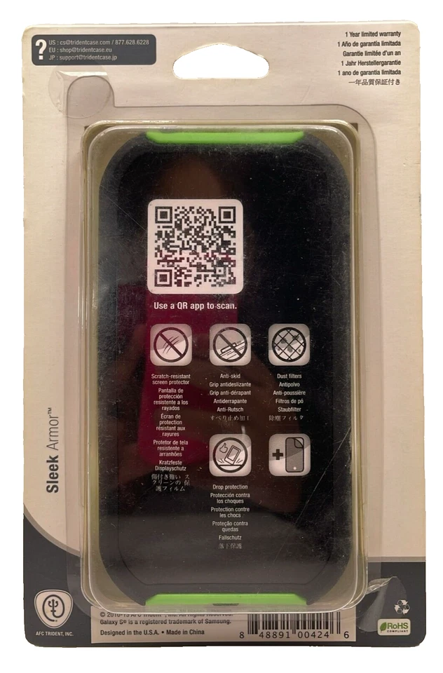 Funda Trident Serie Aegis para Samsung Galaxy SIV, Verde Lima Foto 4 de 4
