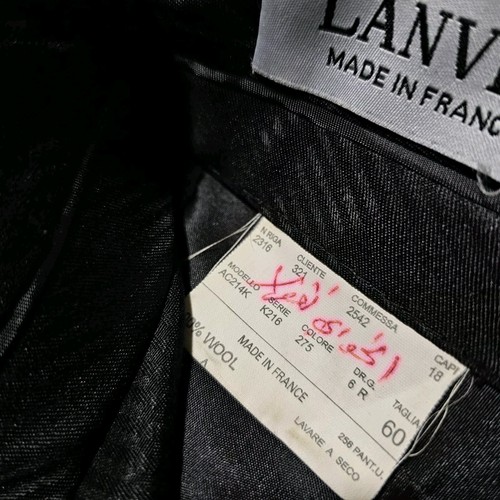 Lanvin Slacks Men's 41x32 Pants Navy Wool Classic Sz 50 R Trouser France - Picture 5 of 11