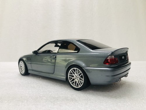 1/18 Norev 2003 BMW M3 CSL E46 Grey Metallic Diecast With Opening Limited - Picture 12 of 24