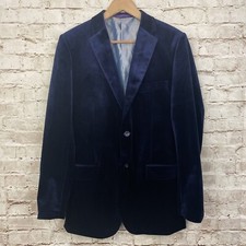 VINCI Men's Velvet 2-Button Reg Fit Dinner Jacket M Medium