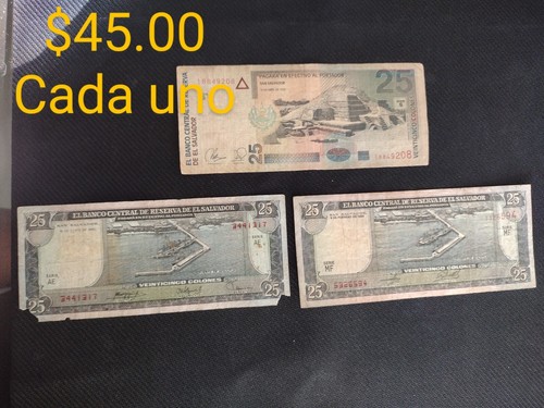 billetes de colones salvadoreños - Picture 6 of 24