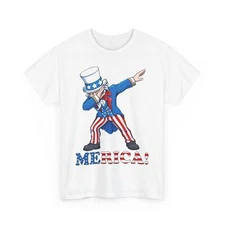 Uncle Sam Dabbing MERICA Shirt, Fourth of July Celebration T-Shirt