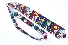 Looney Tunes Mania 1999 tie Cartoon Bugs Bunny Taz Tweety mens 57" x 4"