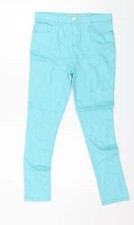 Denim & Co. Girls Blue Cotton Blend Skinny Jeans Size 12-13 Years Reg