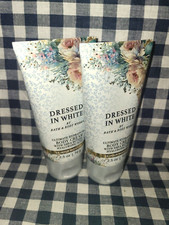 ALL NEW 2-Pack DRESSED IN WHITE Body Cream TRAVEL 2.5 oz Bath Body Works