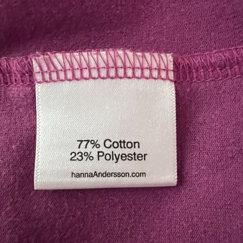 Hanna Andersson Dress Girls 5 Purple Super Twirl Skater Dress Jersey Velour - Picture 6 of 7