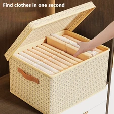 Extra Large Foldable Collapsible Storage Cube Basket Bin Box Organiser Fabric