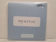 Close to my Heart My Acrylix - Elegant Script Stamp Set D1134 - New