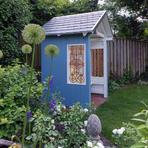 Gitter Zaun Balkon Geländer Eisen Rost Antik-Stil Rankhilfe Rankgitter Garten - Bild 7 von 10