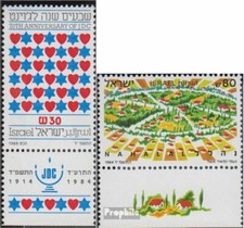 israël 970,971 avec Tab (complète.Edition.) neuf avec gomme originale 1984 Bien-
