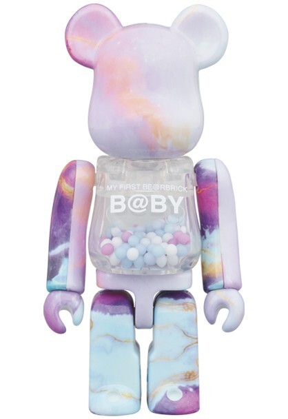 MY FIRST BE@RBRICK B@BY 400% & 100% Marble MEDICOM TOY MY FIRST BE@RBRICK B@BY 400% & 100% Marble MEDICOM TOY
