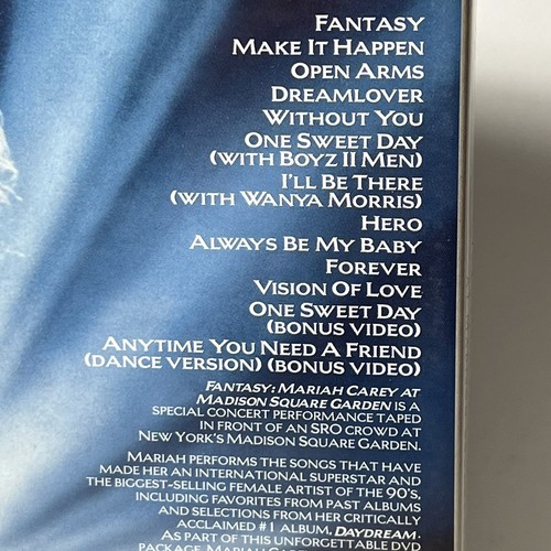 Fantasy Mariah Carey at Madison Square Garden Concert + 2 Videos Like New - Picture 3 of 4