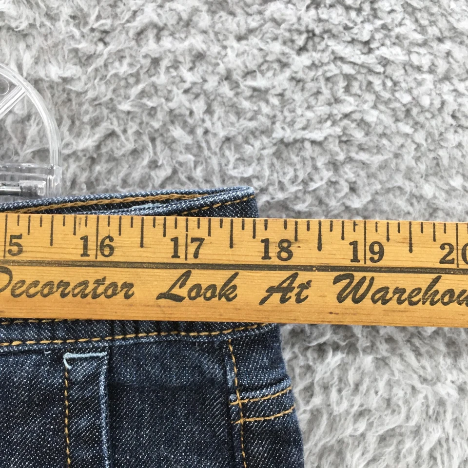 American Rag Chino Shorts Womens 14 (Actual 36x4.5) Blue Denim Mid Rise Zip Fly - Image 4 of 4