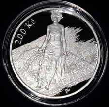 200 Korun Czech Republic 2023 proof Max &Scaron;vabinsk&yacute; (painter, graphic) KM #224