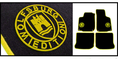Wolfsburg Edition WOB SW Fußmatten für VW Golf 4 Bj.1997-2003 VELOUR 201