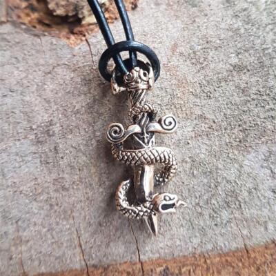 Keltischer Dolch ''FLAITH'' Schmuck Anhänger aus Bronze
