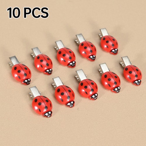 10Pcs Simulated Ladybug Hairpin Animal Insect Hair Clips Hair Accessories Decor. - Picture 10 of 13