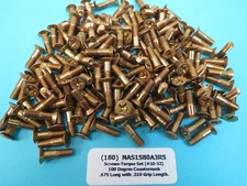 10-32 x .675 CSK Torque Set Steel Screw Natl Aerospace NAS1580A3R5 (180)