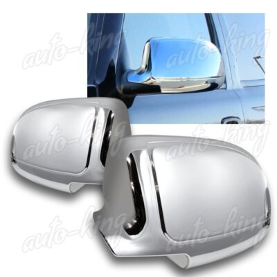 For 2019-25 Dodge Ram 1500 Chrome Mirror Cover Cap Overlay with Turn Signal Cut