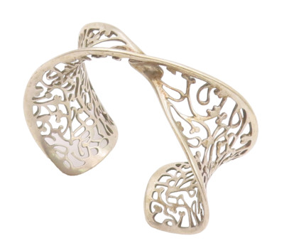 925 Sterling Silver Vintage Bracelet KIT HEATH Designer Twisted Cuff  BT10383