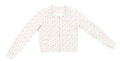 ICHI Damen Jacke Mehrfarbig Blumen Größe XS Reißverschluss