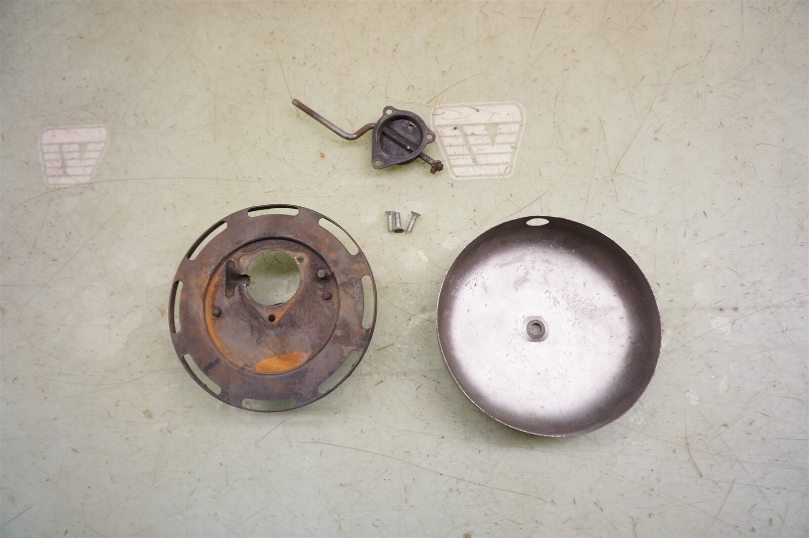 Harley FL FLH OEM 19561965 Panhead Air Cleaner Cover Backing Plate