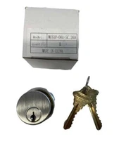 NEW Mortise Cylinder Lock With 2 Keys Model MC61P-001-SC.26D Chrome Finish