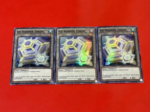 3x Fichas de Barrera de Hielo | OP17-EN026 | Súper Raras | MP | Yu-Gi-Oh!
