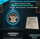 NO RESERVE! Silver Shield World War MEme #100 🔥 2024 Fauci the Rat 🔥