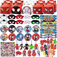 110 Pcs Superhero Birthday Party Favors Kids Gift Bags Decorations Supplies