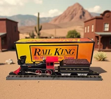 MTH Rail King 4-4-0 The General Steam Locomotive Tender WARR O Gauge 30-1120-0