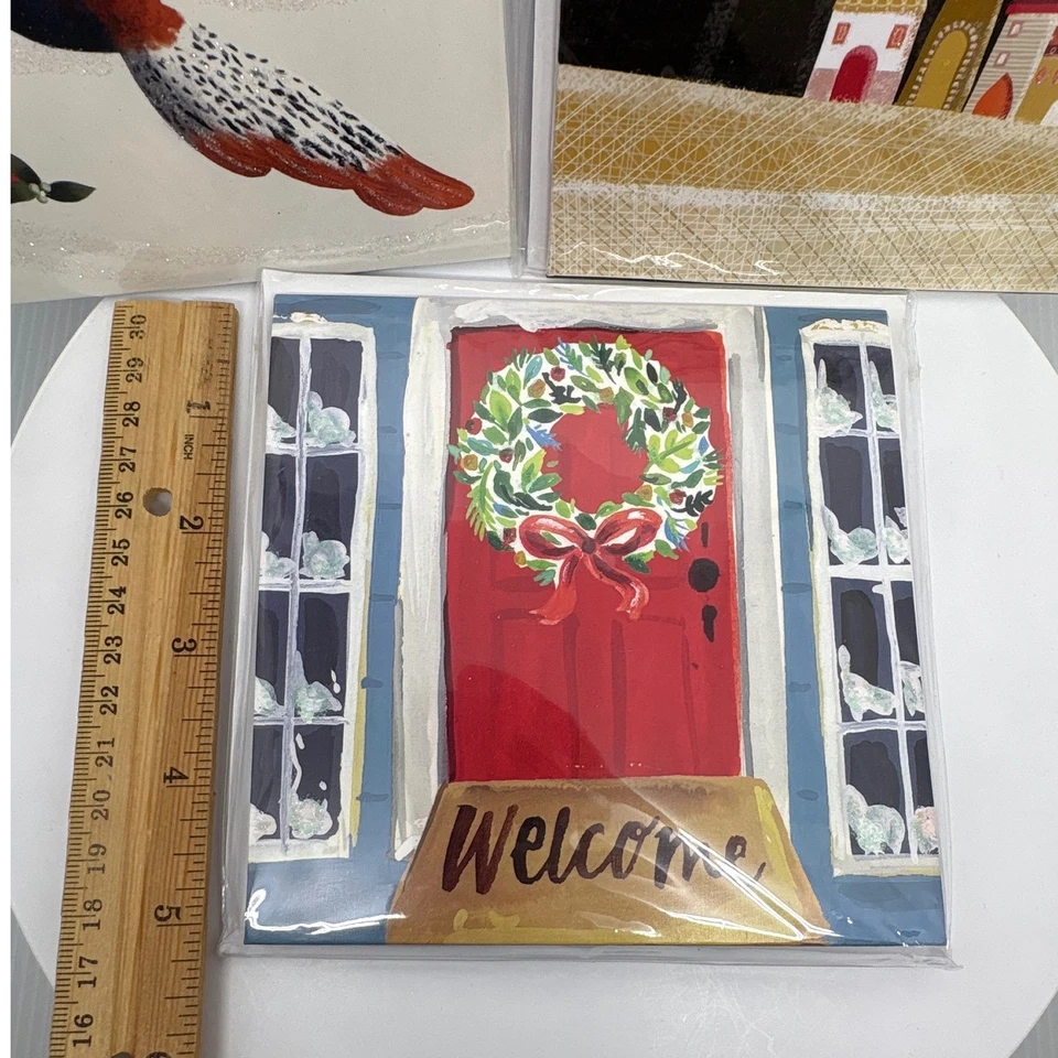 3 Up With Paper Treasures Pop Up Greeting Card Set Christmas Nativity Door Bird - Image 2 of 4