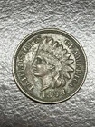 1898 Indian Head Cent Penny XF with Diamonds