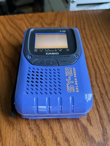 🔥Vintage Casio SY-21 Water Resistant Portable Color 2.3" LCD Analog TV Working - Picture 7 of 14