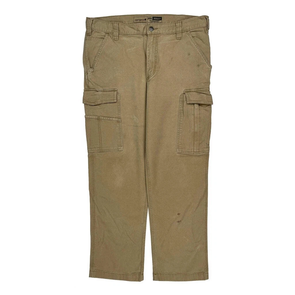 Carhartt Cargo Pants - 36W 28L Beige Cotton