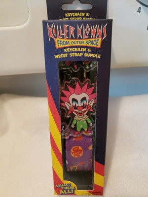 Killer Klowns From Outer Space Keychain&Wrist Bundle.  Brand New