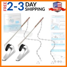 2 Pack Toilet Handle Replacement Kit, Front Mount Toilet Flush Lever Replacem...