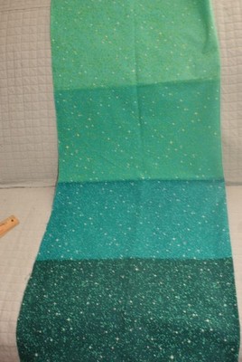 Twinkling Stars Aqua Green Blank Quilting 1Yoland Fundora-2010-17x 42W Fast Ship