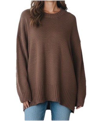 American Eagle Sweater Women's L Outfitters Oversized Knit Crewneck Sweater NWTS