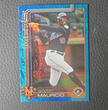 Topps 2025 Series 2 Ronny Mauricio #518 Blue Holofoil /150 New York Mets