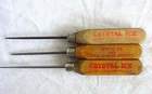 3 Vintage Unique Ice Picks Bar Kitchen Tool Crystal Ice — photo 1