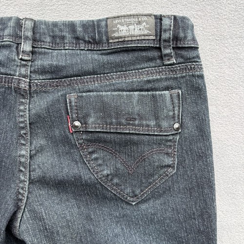 Levi's Youth Jeans Girls Size 16 Reg Skinny Fit Dark Wash - Picture 11 of 14