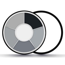 6 Color Grey Face Paint Palette, Professional Skeleton Skull Face Body Paint,...