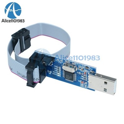 USBASP USBISP AVR Programmer Adapter 10 Pin Cable USB ATMEGA8 ATMEGA128 *mn