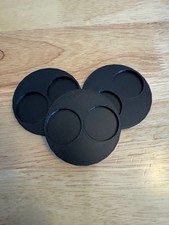 Set of 5, 2 Slot Round Movement Tray for 25mm Bases, Warhammer Fantasy, 40K