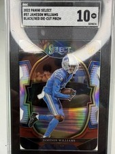 2022 Panini Select Jasmeon Williams Black Red Die Cut Prizm SGC 10