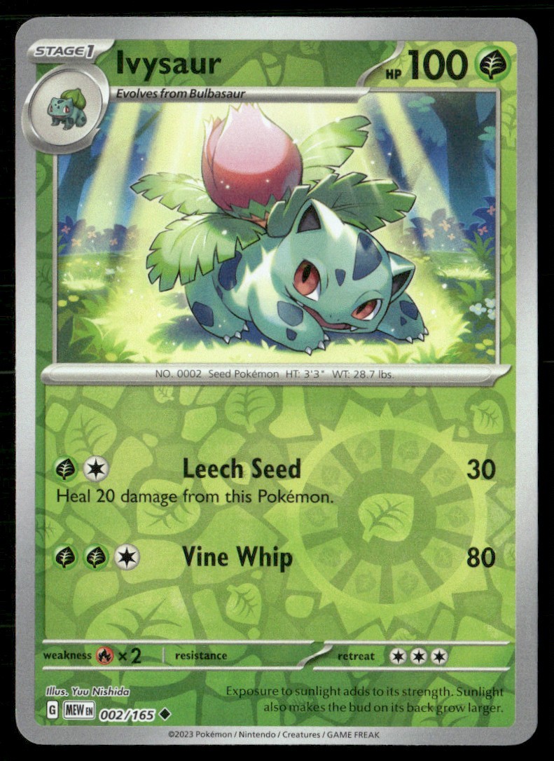 2023 SCARLET & VIOLET SERIES - SCARLET & VIOLET - 151 IVYSAUR UNCOMMON #2 HOLO