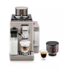 Image of DeLonghi Rivelia Automatic Coffee Machine Bean To Cup Milk Frother 19 Bar Beige
