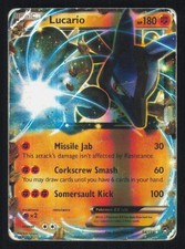 LUCARIO EX 54/111 HOLO EX RARE FURIOUS FISTS LP POKEMON on eBay