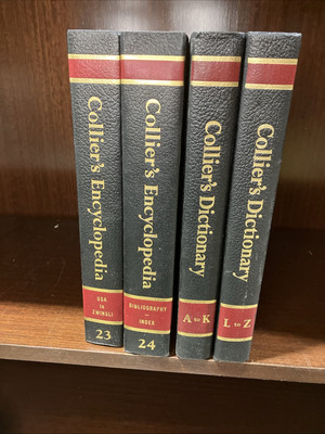Collier's Encyclopedia Complete Set Volumes 1-24 + Dictionaries